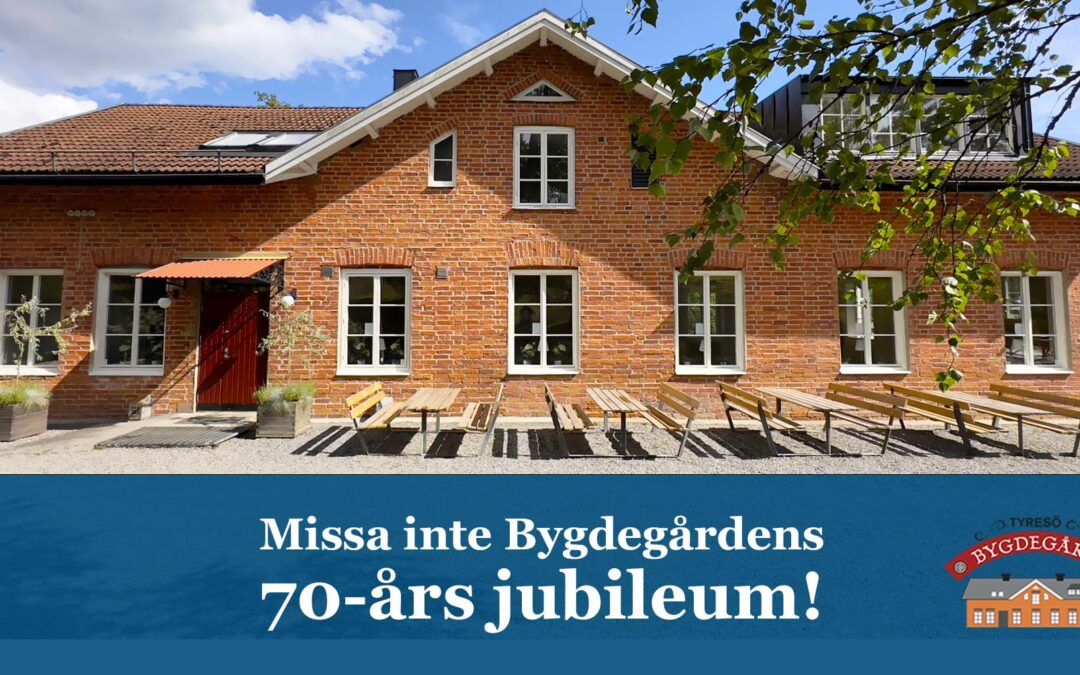 Här kommer programmet med massor av aktiviteter under Bygdegårdens 70-års jubileum!