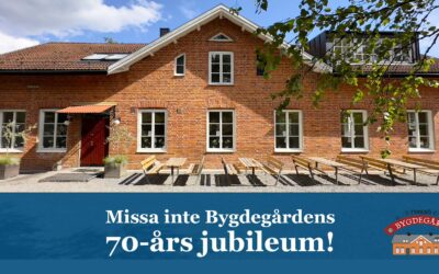 Här kommer programmet med massor av aktiviteter under Bygdegårdens 70-års jubileum!
